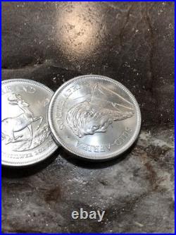 2021 South African Silver Krugerrand 1 Oz. 999 Fine Silver Bullion Coin Lot 8 Oz