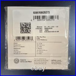 2022 5 RAND The Big Five Lion South Africa 1oz. 999 Fine Silver Coin / Unopened