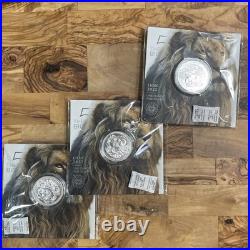 2022 5 RAND The Big Five Lion South Africa 1oz. 999 Fine Silver Coin / Unopened