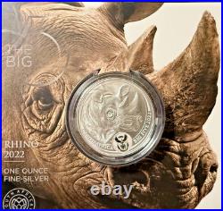 2022 BIG FIVE SERIES II SOUTH AFRICA Rhino silver coin BU COA OGP