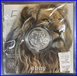 2022 S AFRICA BIG FIVE LION 1oz SILVER COIN SEALED MINT SERIAL RARE 15K