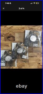 2022 S AFRICA BIG FIVE LION 1oz SILVER COIN SEALED MINT SERIAL RARE 15K