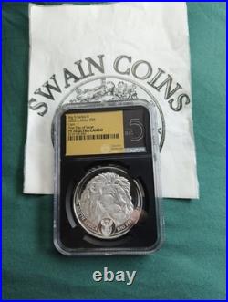 2022- S. African- Big 5 Series- Lion-NGC- PF70 UC- FDOI- ES125
