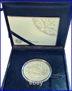 2022 Silver South Africa Proof Krugerrand 1 Oz Coin Box Coa