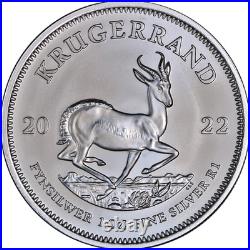 2022 South Africa 1 Ounce Silver Krugerrand BU STOCK