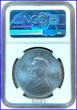 2022 South Africa 1oz Silver Krugerrand NGC MS70 Brown Label 10 Pack withCase
