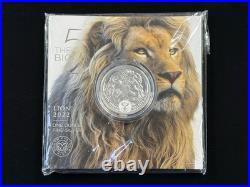 2022 South Africa Big 5 Lion 1oz Silver. 999 In Original Package Item #930