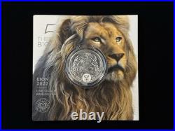 2022 South Africa Big 5 Lion 1oz Silver. 999 In Original Package Item #930