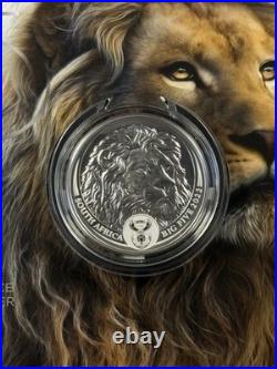 2022 South Africa Big 5 Lion 1oz Silver. 999 In Original Package Item #930