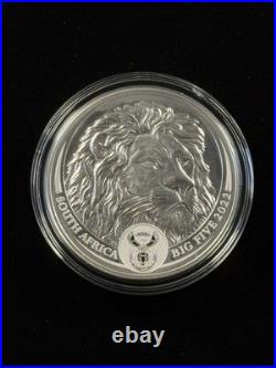 2022 South Africa Big 5 Lion 1oz Silver. 999 In Original Package Item #930