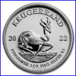 2022 South Africa Mint Krugerrand 1 oz Proof Silver Coin (Capsule, Box, Coa)