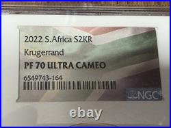 2022 South Africa S2KR Silver Krugerrand NGC PF 70 ULTRA CAMEO