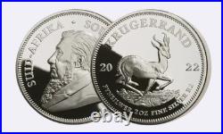 2022 South Africa Silver Krugerrand 2 oz Proof R2 Coin NGC PF70