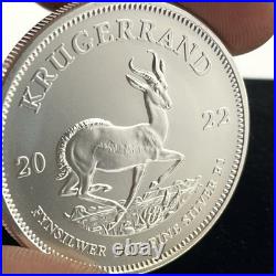 2022 South Africa Silver Krugerrand Coin (1) oz. 999 Fine Silver Exact Coin