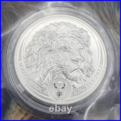 2022 South Africa the Big Five Lion 1oz Silver Coin Limited Edition 15k Only
