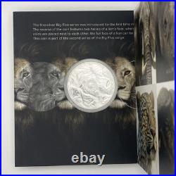 2022 South Africa the Big Five Lion 1oz Silver Coin Limited Edition 15k Only