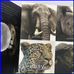 2022 South Africa the Big Five Lion 1oz Silver Coin Limited Edition 15k Only