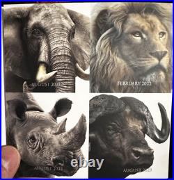 2023 5R South Africa the Big 5 Leopard 1ozt Silver Coin Low Mint Numbered Packs