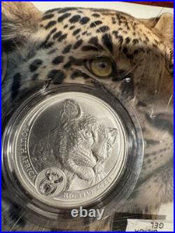 2023 BIG FIVE SERIES II SOUTH AFRICA Leopard 1OZ SILVER COIN BU COA OGP