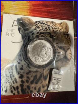 2023 BIG FIVE SERIES II SOUTH AFRICA Leopard 1OZ SILVER COIN BU COA OGP