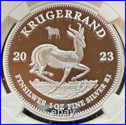 2023 S. African KRUGERRAND WithBuffalo Privy. BIG 5 Series 2 NGC PF69 Ultra Cameo