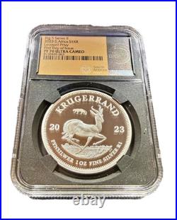2023 S. African KRUGERRAND WithLeopard Privy. BIG 5 COIN NGC PF70 Ultra Cameo