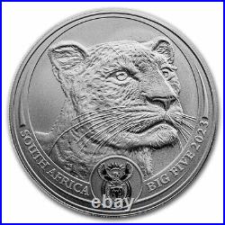 2023 South Africa 1 oz Silver Big Five Leopard BU