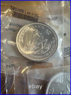 2023 South Africa 1 oz Silver Krugerrand BU (Lot of 5) SIlver New high sold out