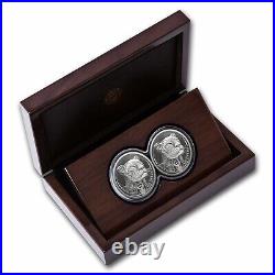 2023 South Africa 2-Coin Silver Big Five Leopard Proof Set