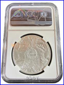 2023 South Africa 5 Rand Silver Big 5 Series II Leopard 1 Oz MS70 NGC