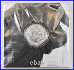 2023 South Africa 5 Rand Silver The Big Five Buffalo 1 Oz withPackaging