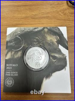 2023 South Africa Big Five 1 oz Silver Buffalo in TEP 5 RAND