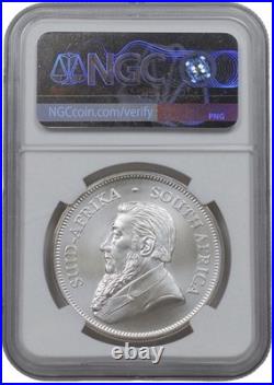 2023 South Africa Silver 1 Rand Krugerrand 1oz Coin NGC MS 70 FDOI