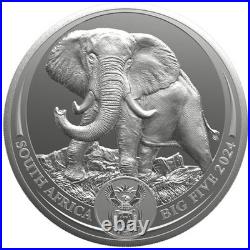 2024 155.36g South Africa Silver Big Five III Elephant PP