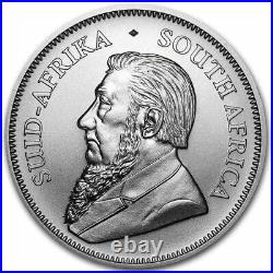 2024 1 Oz South African Silver Krugerrand Coin. 999 BU (Lot of 100) Ships Fast