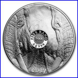 2024 1oz South Africa Big Five Series III Elephant & Krugerrand with Elephant