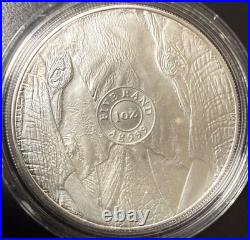 2024-2025 BIG FIVE SERIES lll SOUTH AFRICA 1OZ SILVER COIN SET BU with COA
