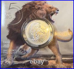 2024 BIG FIVE SERIES lll SOUTH AFRICA LION 1OZ SILVER COIN SET BU with COA