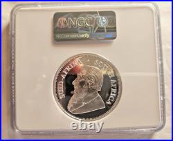 2024 Krugerrand 2 oz Silver NGC PF70 FDOI South Africa Special Label Large Slab