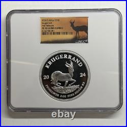 2024 Krugerrand 2 oz Silver NGC PF70 ULTRA Cameo South Africa S2KR First Release