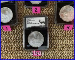 2024 S. Africa S1kr Silver Krugerrand Ngc Ms70 Pdp, 1 Gm Special Silver Label