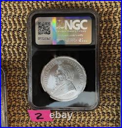 2024 S. Africa S1kr Silver Krugerrand Ngc Ms70 Pdp, 1 Gm Special Silver Label