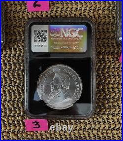 2024 S. Africa S1kr Silver Krugerrand Ngc Ms70 Pdp, 1 Gm Special Silver Label