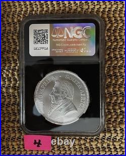 2024 S. Africa S1kr Silver Krugerrand Ngc Ms70 Pdp, 1 Gm Special Silver Label