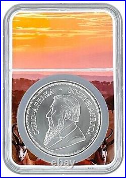 2024 South Africa 1oz Silver Krugerrand NGC MS70 Kruger Core 10 Pack withCase