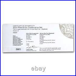 2024 South Africa 2-Coin Silver Krugerrand & Elephant Proof Set