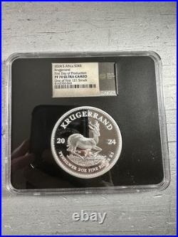 2024 South Africa 2-oz Silver Krugerrand Proof NGC PF70UC FDOP 1 of 1st 121