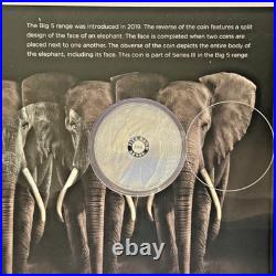 2024 South Africa Big 5 III Elephant 1oz. 999 Fine Silver