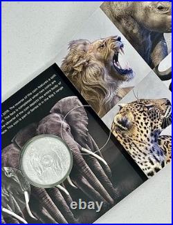 2024 South Africa Big 5 III Elephant 1oz. 999 Fine Silver Sealed In OGH