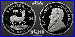 2024 South Africa ELEPHANT PRIVY KRUGERRAND PF69 Ultra Cameo NGC Silver Proof UC